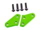 Traxxas Lenkhebel-Arm Aluminium grün  vorne (2) TRX9636G