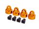 Traxxas GT-Maxx Dämpfer-Kappen  Aluminium orange (4) TRX9664T