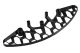 A2447 Mugen MTC3 Rammer, 3D gedruckt in schwarz 