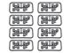 Serpent Suspension bracket inserts (48) SRX8 V2 (48) SRX8 V2 (SER601336) 601336