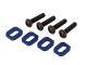 Traxxas Motorhalter Scheiben Aluminium blau (4) X-Maxx, XRT TRX7759