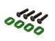 Traxxas Motorhalter Scheiben Aluminium grün (4) X-Maxx, XRT TRX7759G