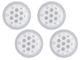 4er Set ONG Waben-Membranen passend für Dämpferkappen ONG0105 – optimierte Rebound-Kontrolle und gleichmäßige Dämpferreaktion für Mugen MBX7/8.