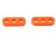 RT Motorkabel Halterung 3-Loch in Orange, 3D-gedruckt, robust, für 12 AWG Kabel, ideal für ordentliches Kabelmanagement und sauberen Motorraum.