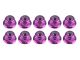 UR1503-P Ultimate RC 3mm Lila Aluminium Stoppmutter mit Flansch selbstsichernd (10)
