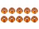 UR1513-G Ultimate RC 4mm Orange-Gold Aluminium Stoppmutter mit Flansch selbstsichernd (10)