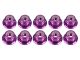 UR1513-P Ultimate RC 4mm Lila Aluminium Stoppmutter mit Flansch selbstsichernd (10)