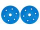 UR1733 Ultimate RC Stoßdämpfer Kolbenplatten Blau 6x1.3mm (2) konisch 16mm gerade Löcher