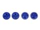 Ultimate RC Radmuttern V2 geschlossen (4) Blau Aluminium selbstsichernd