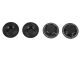 Ultimate RC Radmuttern V2 geschlossen (4) Schwarz Aluminium selbstsichernd