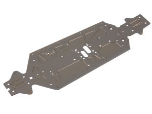 RT4109 Modified Chassis aus dem RT4105 Conversion Kit Saddle Pack. Unterstützt Montage von 2×2S Mid-Size Shorty LiPos für perfekte Gewichtsverteilung und maximale Performance.
