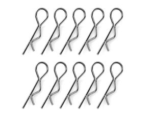 Team Corally - Body Clips - 45° Bent - Small - Black - 10 pcs C-35102