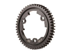 Robustes Traxxas Stahl-Hauptzahnrad mit breiter Verzahnung (Modul 1.0, 50Z). Perfekt für X-Maxx, XRT & E-Revo – mehr Haltbarkeit & Leistung im RC-Offroad.