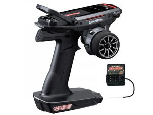 Airtronics Sanwa M17S Fernsteuerung FH5 Combo (2.4GHz / Empfänger RX-493i) RC Sender + Empfänger