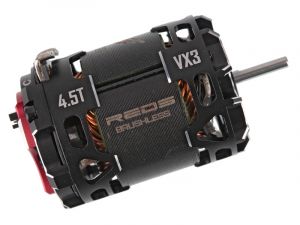 MTTEG0030 Produktansicht vom brandneuen REDS Racing GEN3 Brushless RC Auto Rennmotor in der VX3 Ausführung mit 4.5 Turn sowie einen Betrieb mit und ohne Sensoren erlaubt