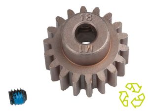 Traxxas Zahnrad 18T Modul 1 Welle 5mm extra-hart für Stahl Hauptzahnrad A-TRX6491X