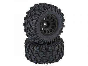 TRX7875 Traxxas Huge Maxx® AT 8.0″ x 4.0″ Reifen auf XRT-Felgen schwarz (2) 