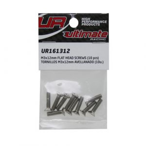 UR161312 - Ultimate RC Senkkopfschraube M3x12mm 12.9 (10)
