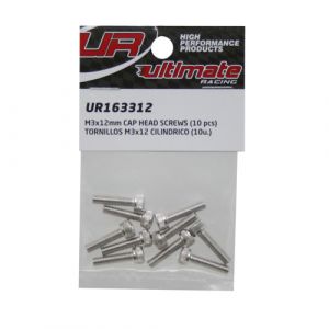 Ultimate RC Zylinderkopfschraube M3x12mm 12.9 (10) Cap Head Innensechskant