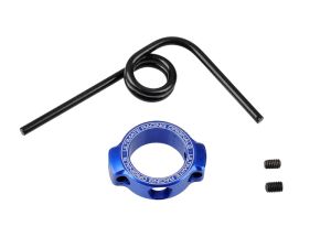 Ultimate RC Auspuff-Resorohr-Feder mit blauem Aluminiumring & Lasergravur UR1761-A