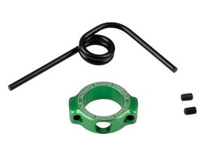 Ultimate RC Auspuff-Resorohr-Feder mit grünem Aluminiumring & Lasergravur UR1761-GR