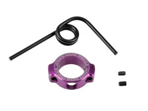 Ultimate RC Auspuff-Resorohr-Feder mit lila Aluminiumring & Lasergravur UR1761-P