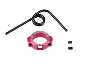 Ultimate RC Auspuff-Resorohr-Feder mit pinkem Aluminiumring & Lasergravur UR1761-PK