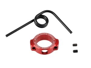 Ultimate RC Auspuff-Resorohr-Feder mit rotem Aluminiumring & Lasergravur UR1761-R