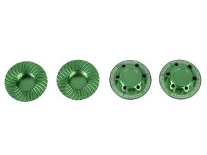 Ultimate RC Radmuttern V2 geschlossen (4) Grün Aluminium selbstsichernd