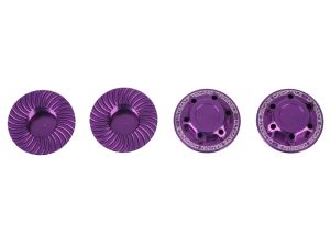 Ultimate RC Radmuttern V2 geschlossen (4) Lila Aluminium selbstsichernd