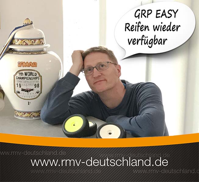 Sie sind zurück! – GRP 1:8 Buggy Kompletträder EASY gestern eingetroffen