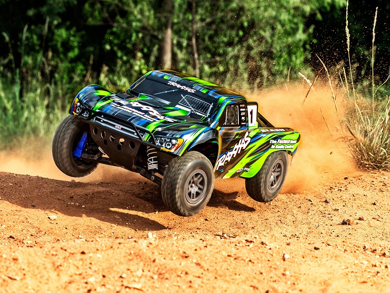 Traxxas Slash 4WD Brushless BL-2S RTR 1:10 Short Course Race Truck gr&uuml;n ohne Akku/Lader