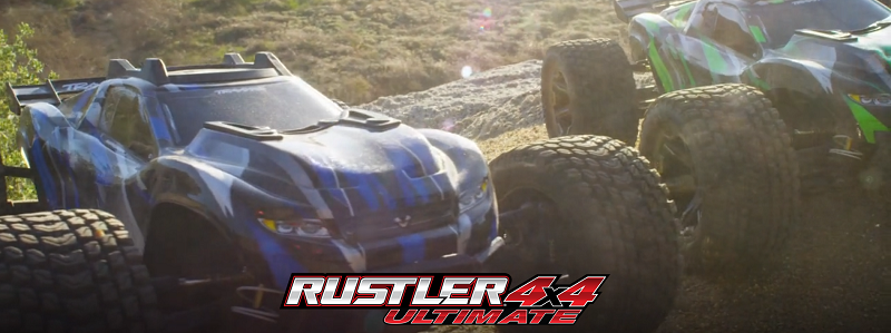 MODEL 67097-4: Rustler&reg; 4X4 Ultimate: 1/10 scale 4X4 stadium truck, Fully-assembled, waterproof electronics, Ready-To-Race&reg;, with TQi&trade; 2.4 GHz 2-channel radio system with factory-installed Wireless Module and telemetry sensors, VXL-3s&trade; speed control, and 